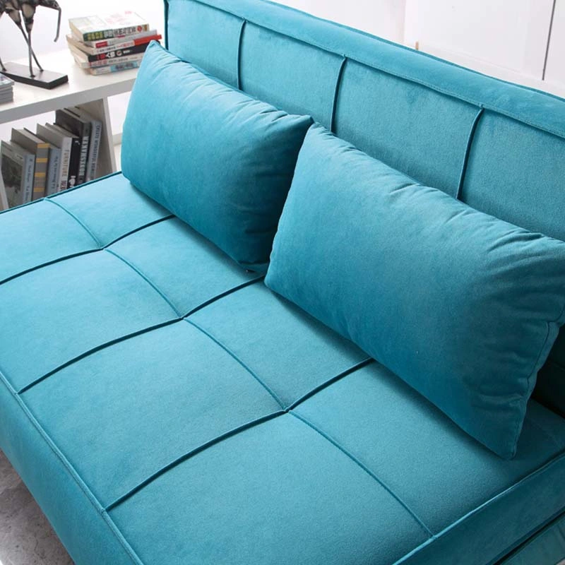 Living Room Sleeper Latest Design Sofa Functional Office Small Splace Folding 2 Seater Velvet Furniture Upholstered Sofa Bed