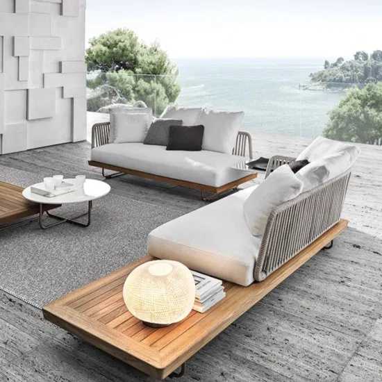 Foshan Funktionelle Aluminium-Sofagarnitur für den Außenbereich, Gartensofa-Sets, Gartenmöbel